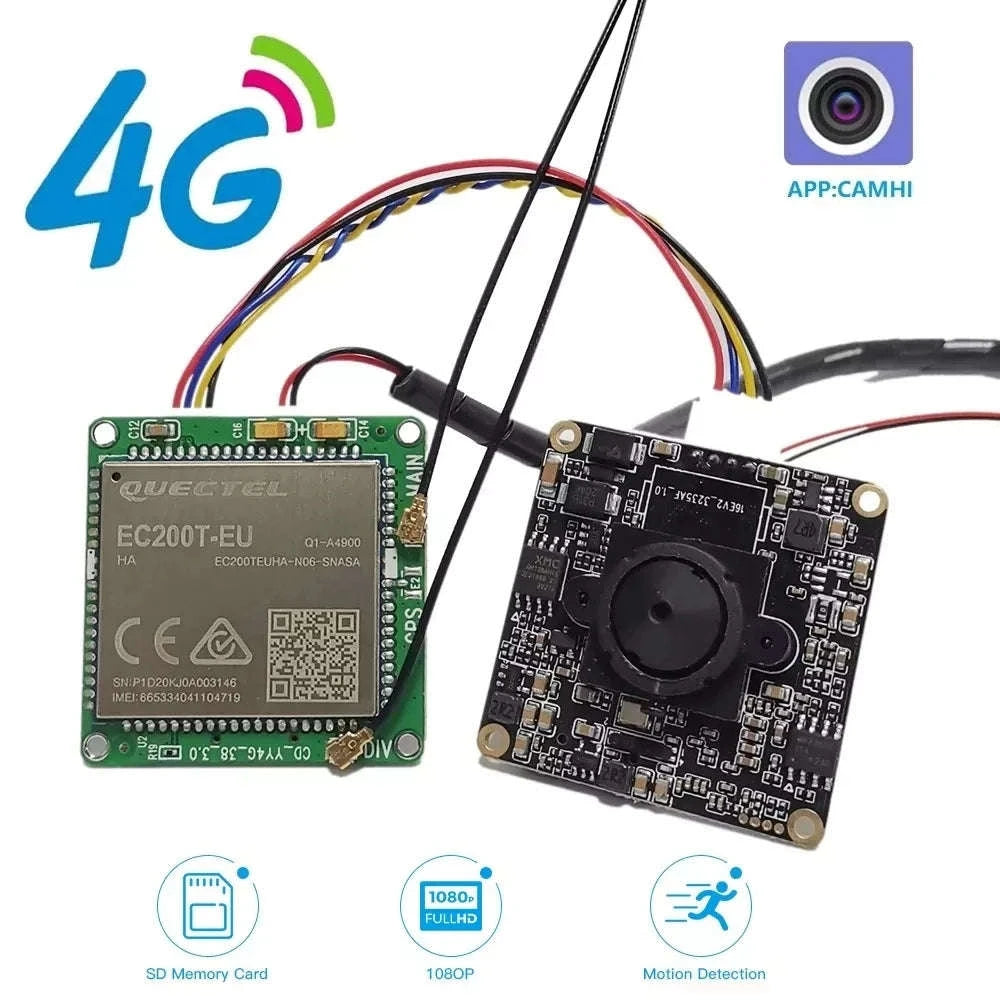 4G Mini IP Camera Module with Pinhole Lens and HD Video-2MP EU / EU Plug