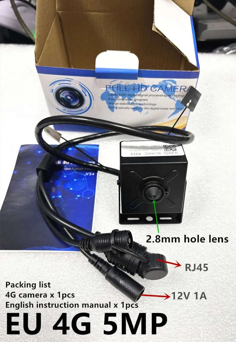 4G SIM Card Mini Camera-2MP Wide Angle lens