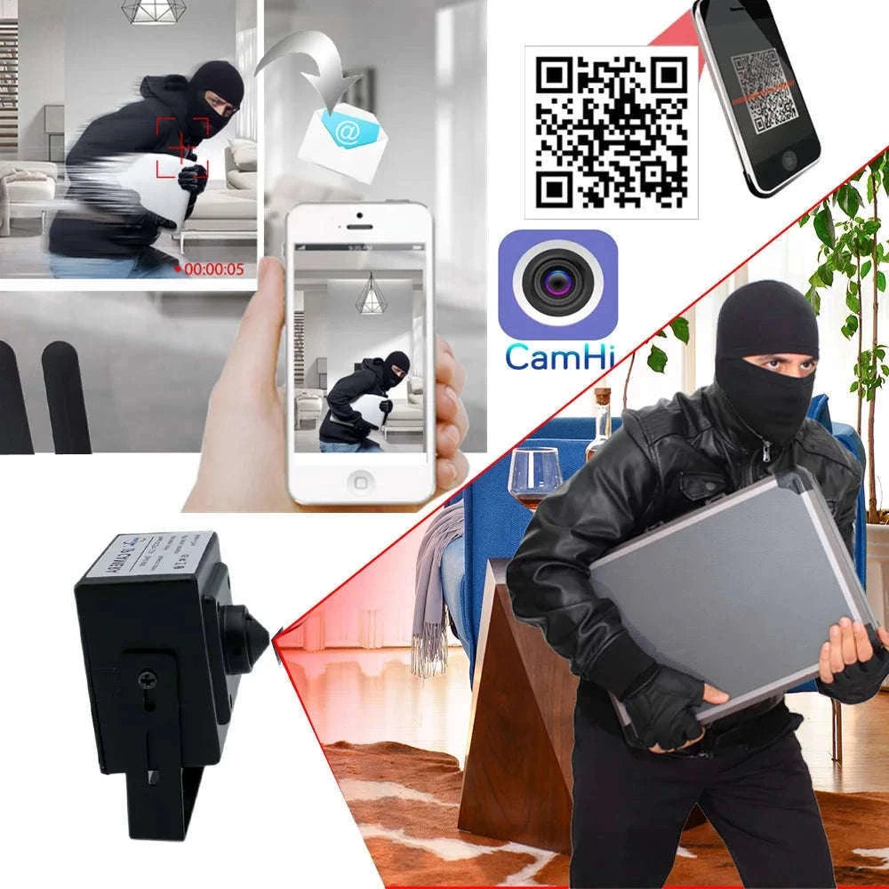 4G SIM Card Mini Camera with HD Viewing and Motion Alerts-2MP Wide Angle lens