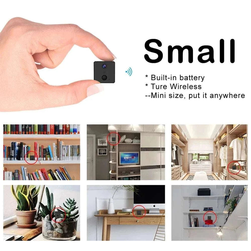 4G SIM Mini Security Camera 5MP Indoor Night Vision with Battery-4G No Card