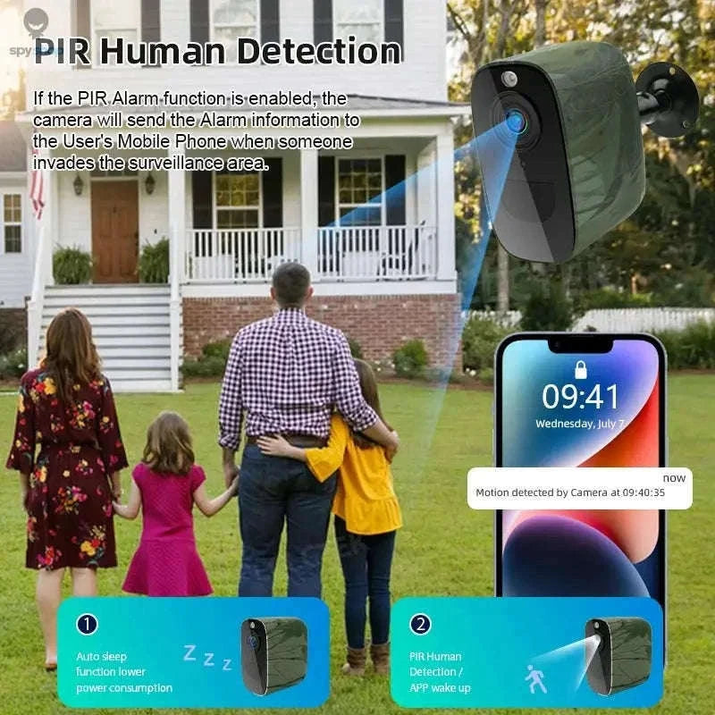 4G SIM Security Camera 4MP Full-Color, Battery Powered-4MP 4G Cam No Card / CHINA