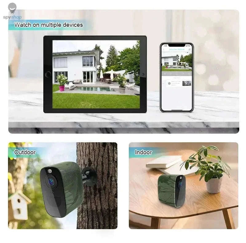 4G SIM Security Camera 4MP Full-Color, Battery Powered-4MP 4G Cam No Card / CHINA