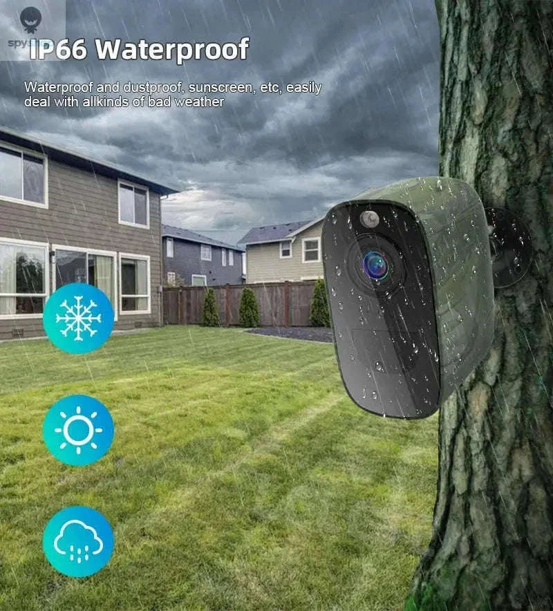 4G SIM Security Camera 4MP Full-Color, Battery Powered-4MP 4G Cam No Card / CHINA