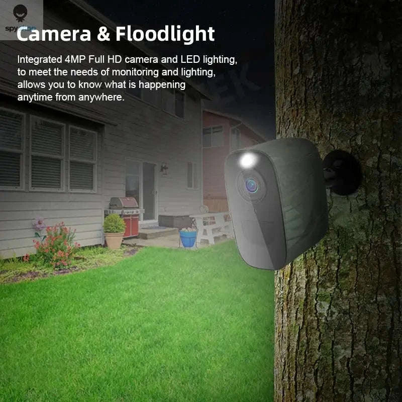 4G SIM Security Camera – 4MP Full-Color, Battery Powered, Outdoor Ready-4MP 4G Cam No Card / CHINA