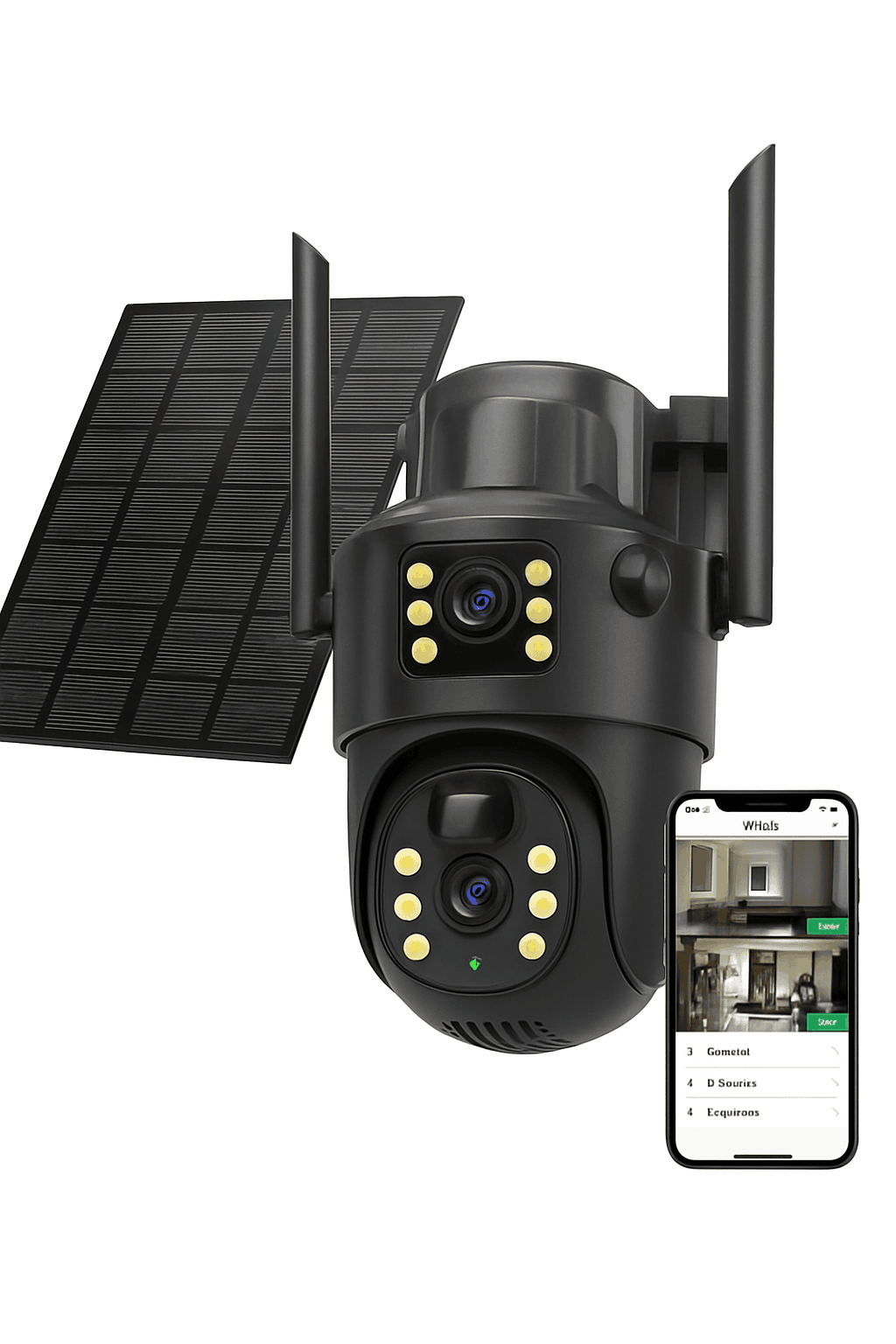 4G Solar Dual Lens Outdoor Security Camera 8MP 4K PIR Human Detection-EseeCloud 4G Solar / Poland