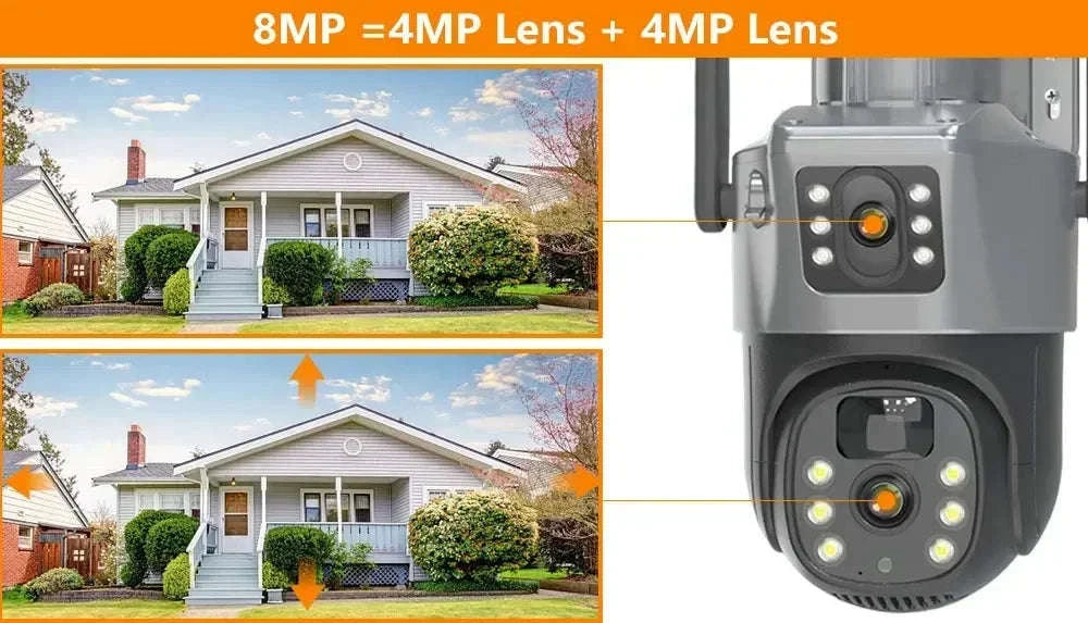 4G Solar Dual Lens Outdoor Security Camera 8MP 4K PIR Human Detection-EseeCloud 4G Solar / Poland