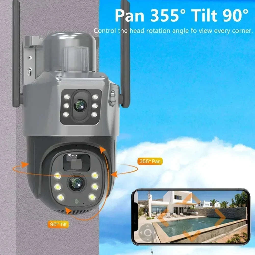 4G Solar Dual Lens Outdoor Security Camera 8MP 4K PIR Human Detection-EseeCloud 4G Solar / Poland