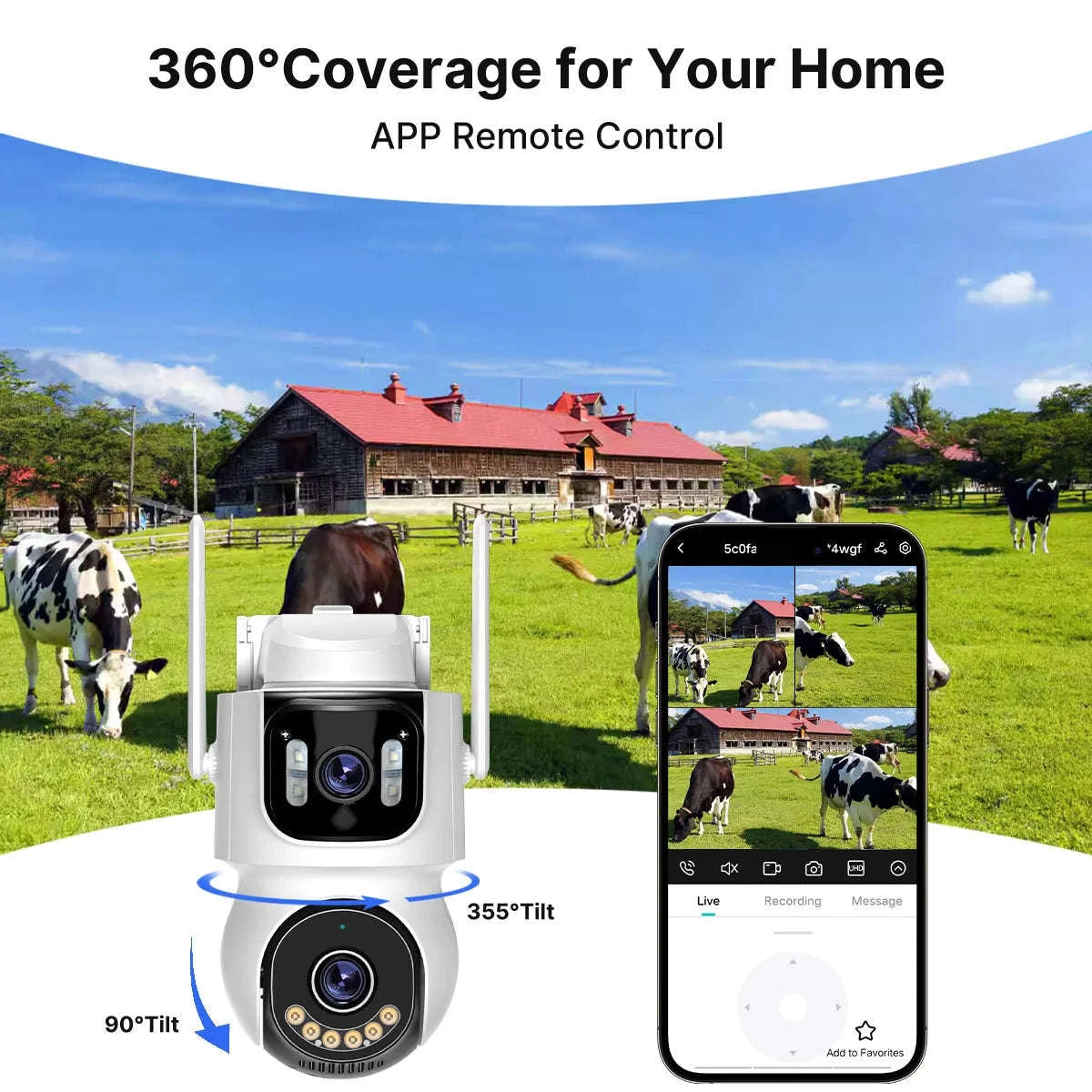 4G Solar Outdoor Security Camera with Battery, PTZ, Auto Tracking-Camera Add 64G / Poland