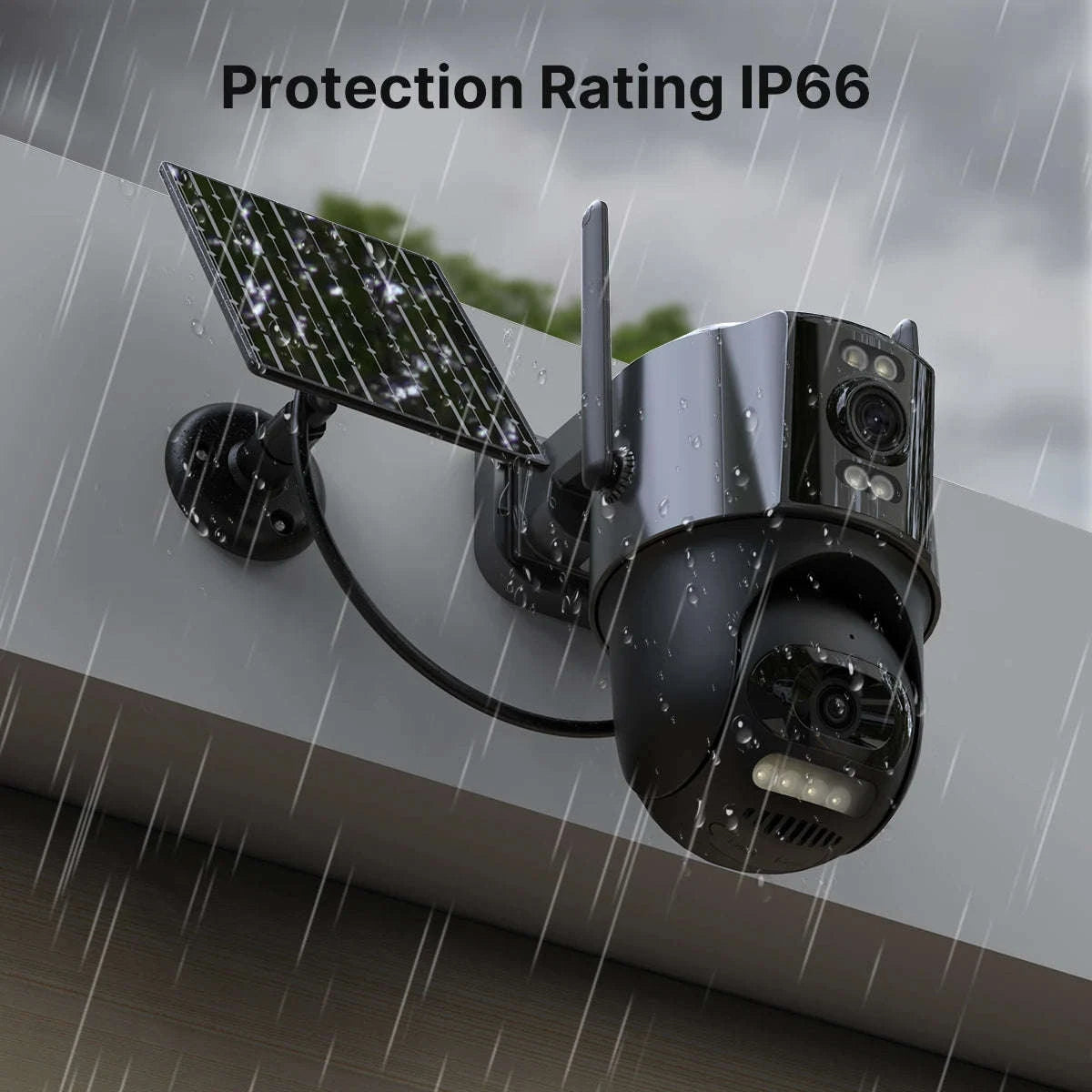4G Solar PTZ Security Camera with Auto Tracking and 24/7 Recording-Camera No Card / Poland
