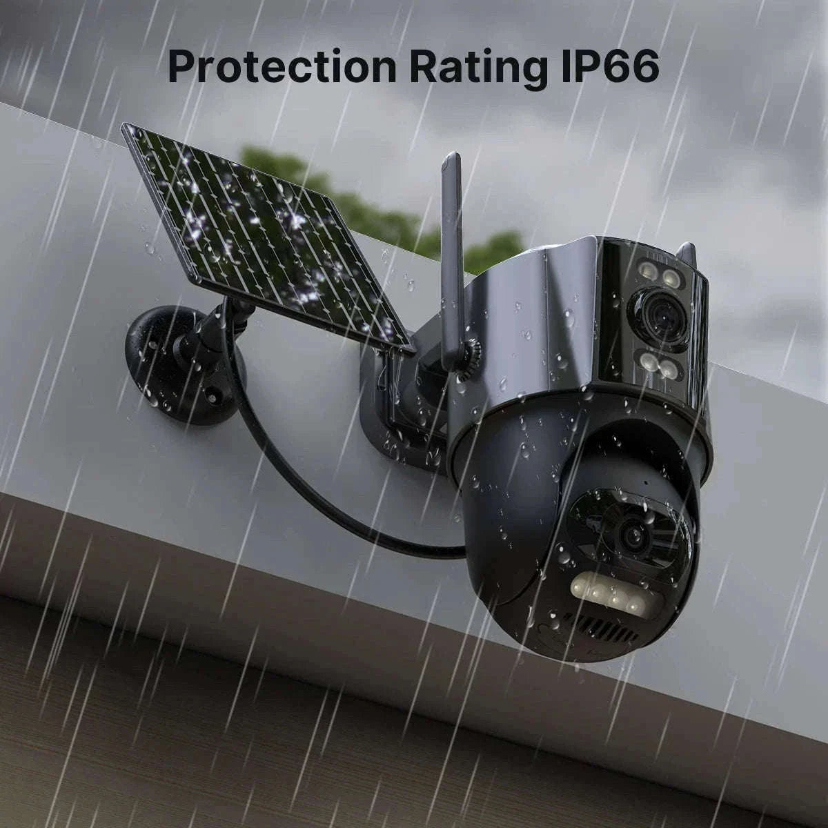 4G Solar PTZ Security Camera with Auto Tracking and 24/7 Recording-Camera No Card / Poland