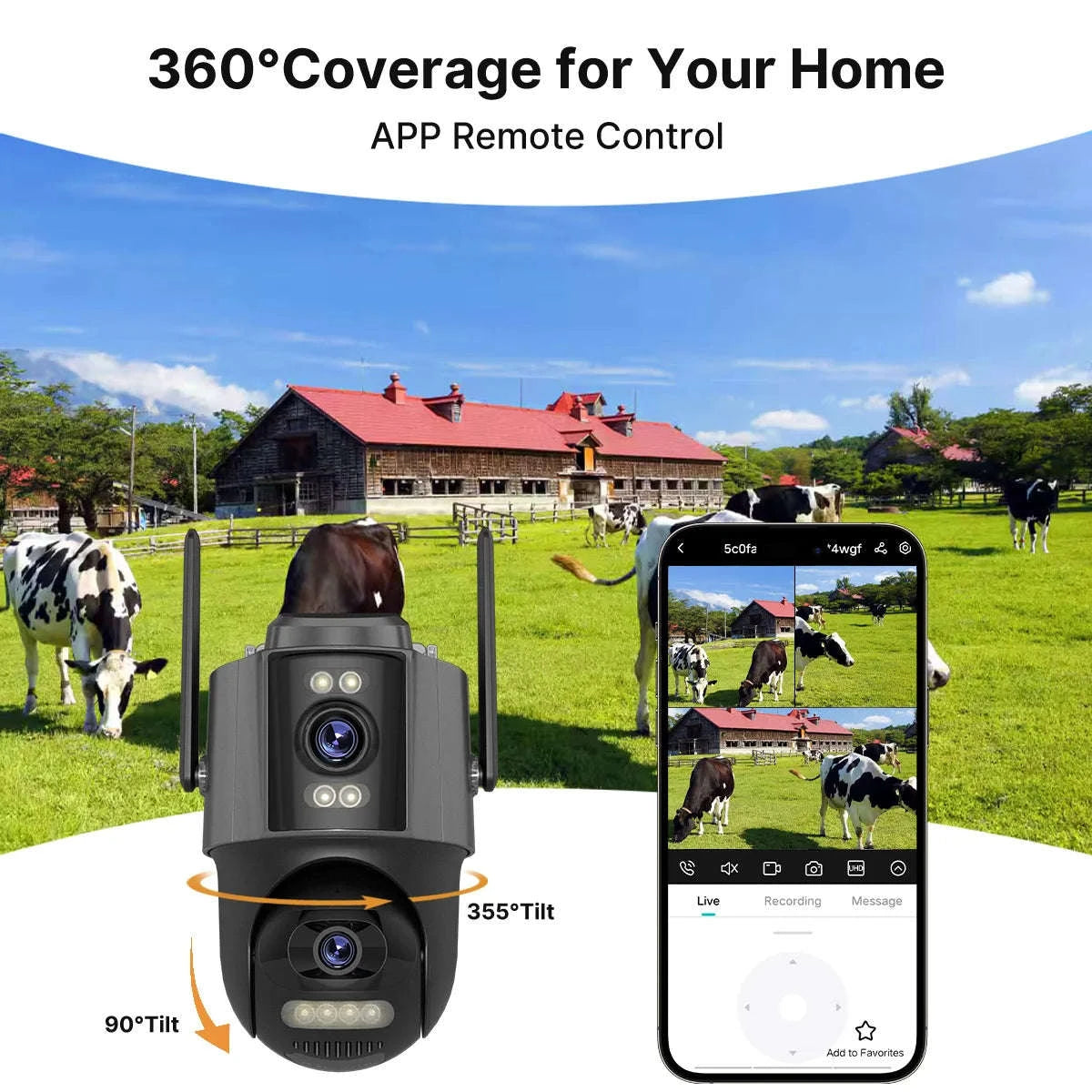 4G Solar PTZ Security Camera with Auto Tracking and 24/7 Recording-Camera No Card / Poland