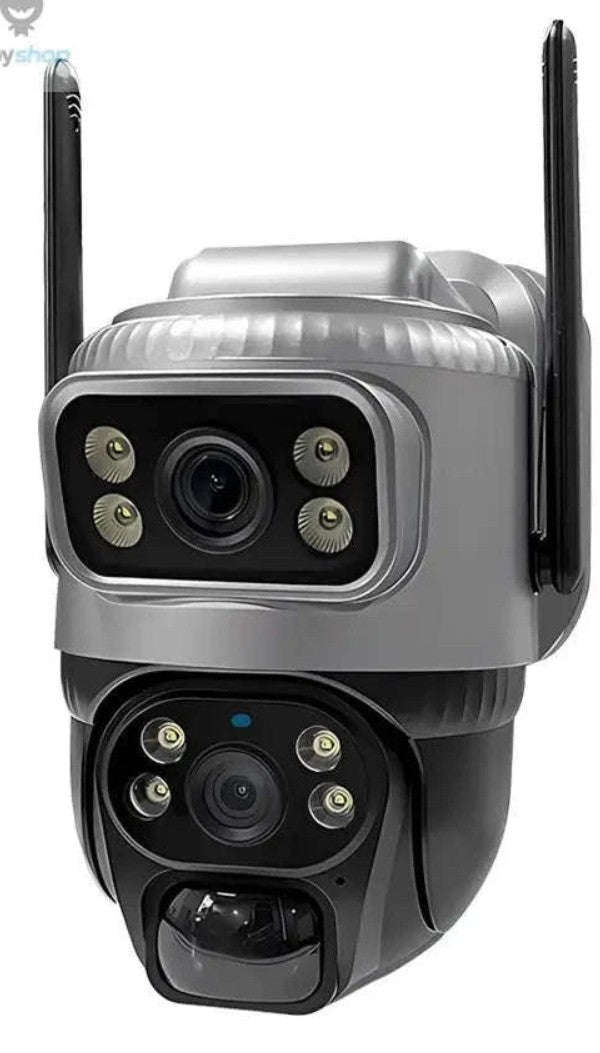4G Solar Security Camera with Dual Lens and 4K Views-4G Cam 128GB Card