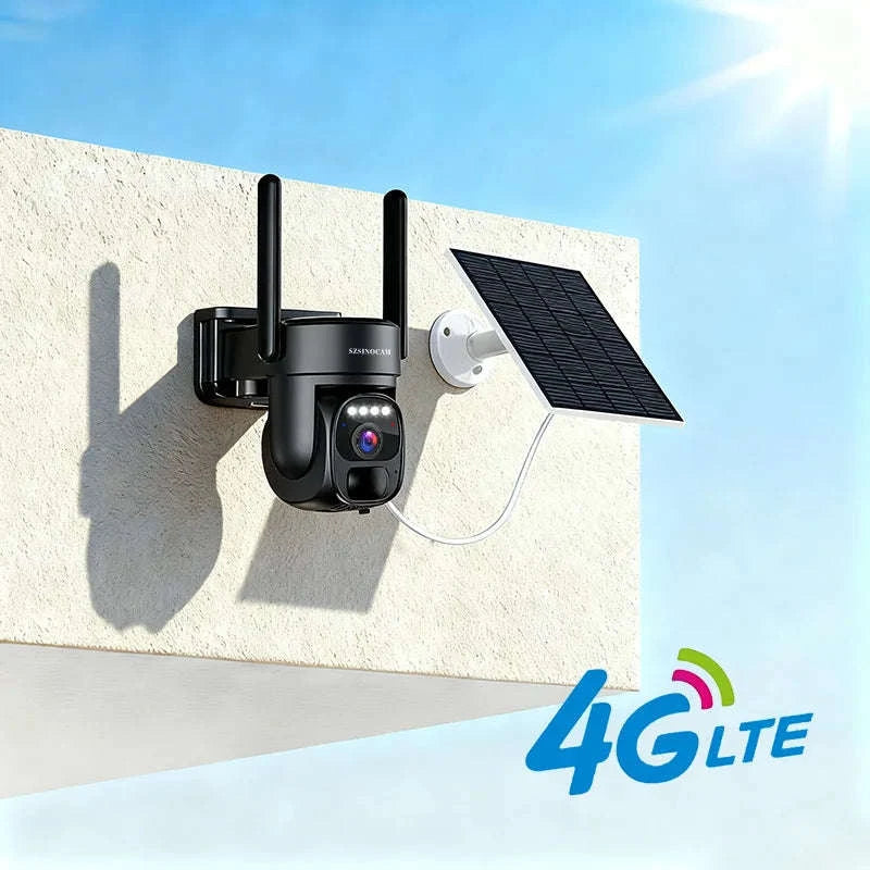 4G Solar Security Camera with Human Detection & 360° Coverage-4G with 32GB Card / United States