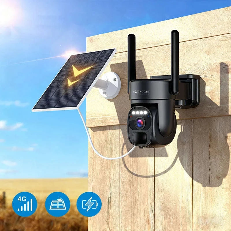4G Solar Security Camera with Human Detection & 360° Coverage-4G with 32GB Card / United States
