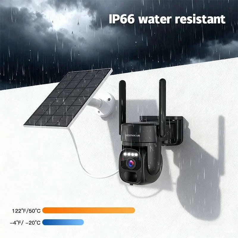 4G Solar Security Camera with Human Detection & 360° Coverage-4G with 32GB Card / United States