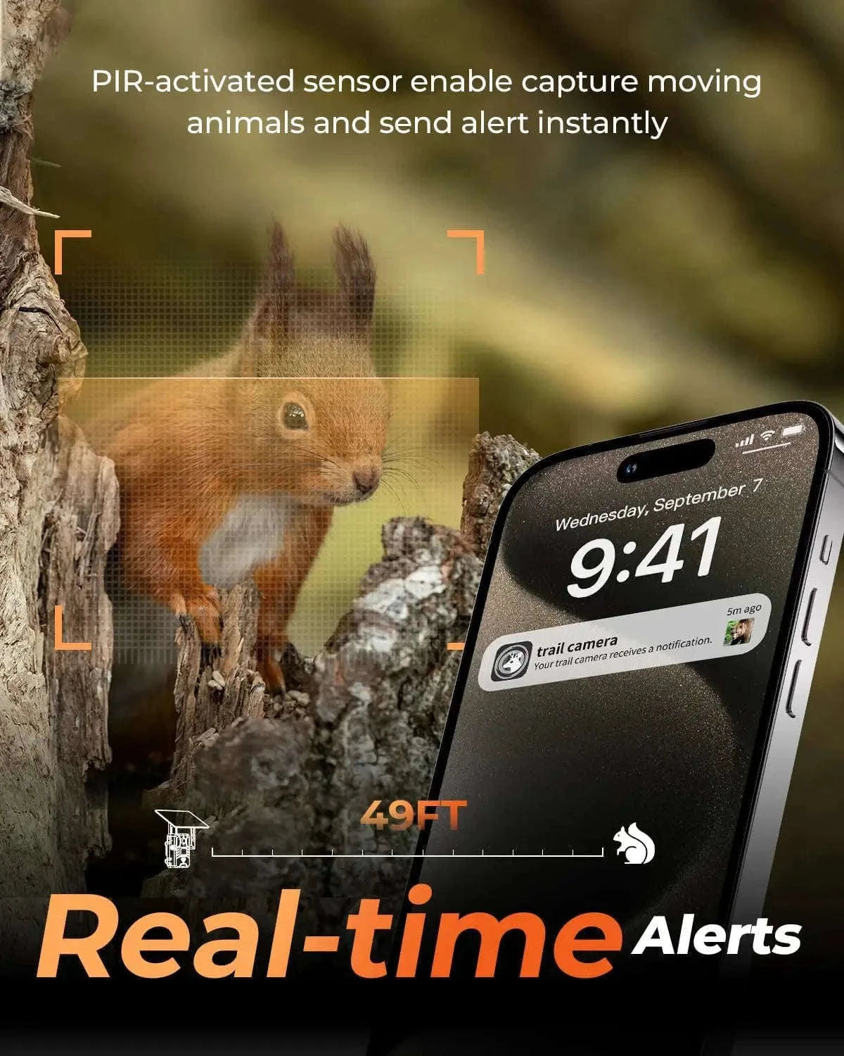 4G Solar Trail Camera with 30MP 2K Live Feed and Night Vision-Default Title