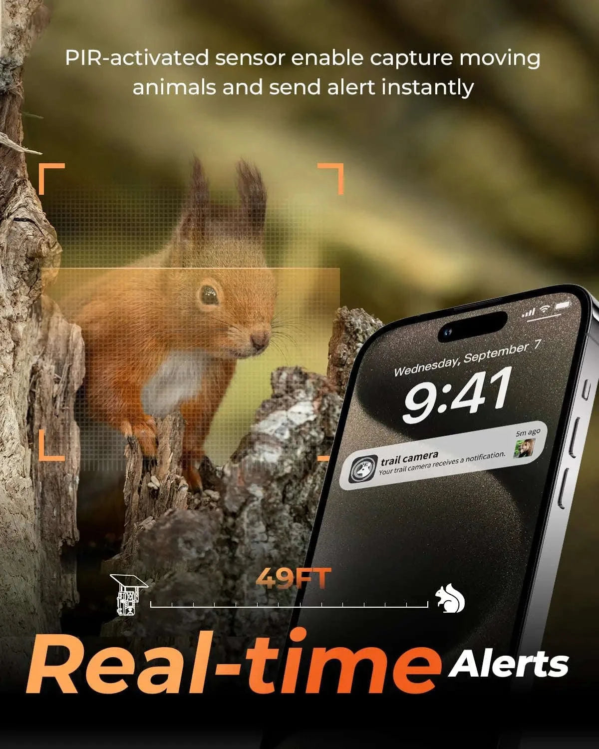 4G Solar Trail Camera with 30MP 2K Live Feed and Night Vision-Default Title
