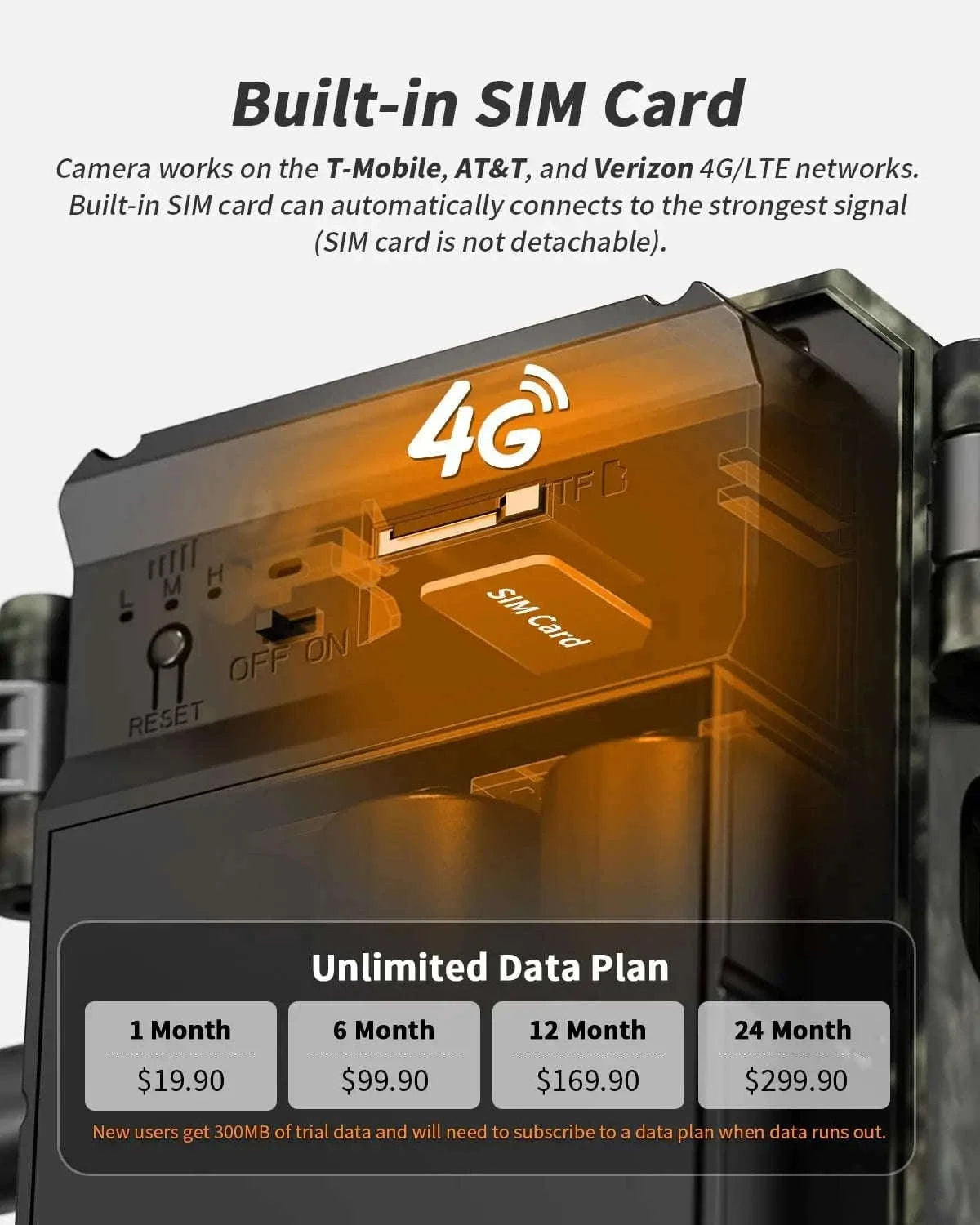 4G Solar Trail Camera with 30MP 2K Live Feed and Night Vision-Default Title
