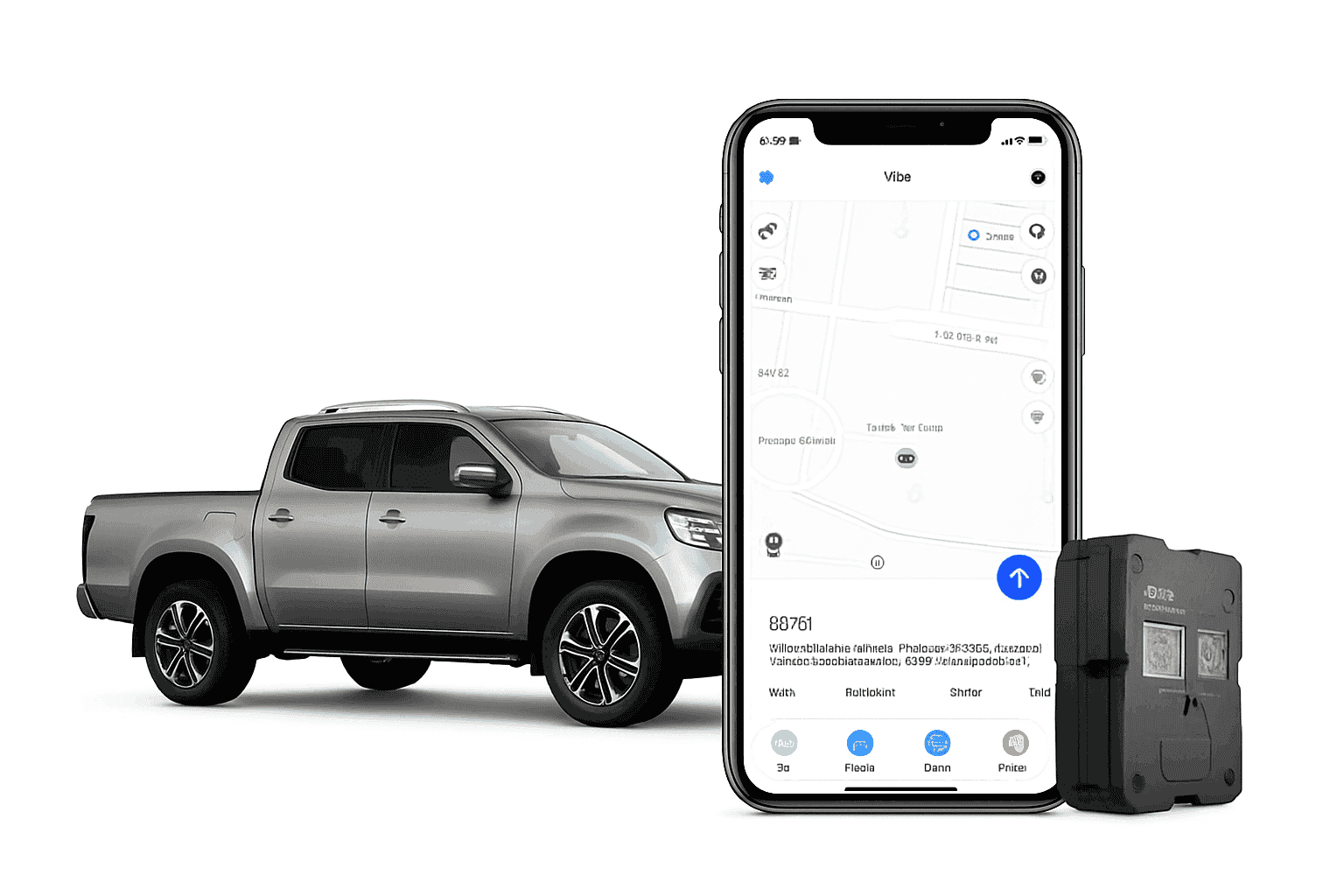4G Vehicle Tracking Device with 7500mAh Battery and Magnetic Installation-spain / black