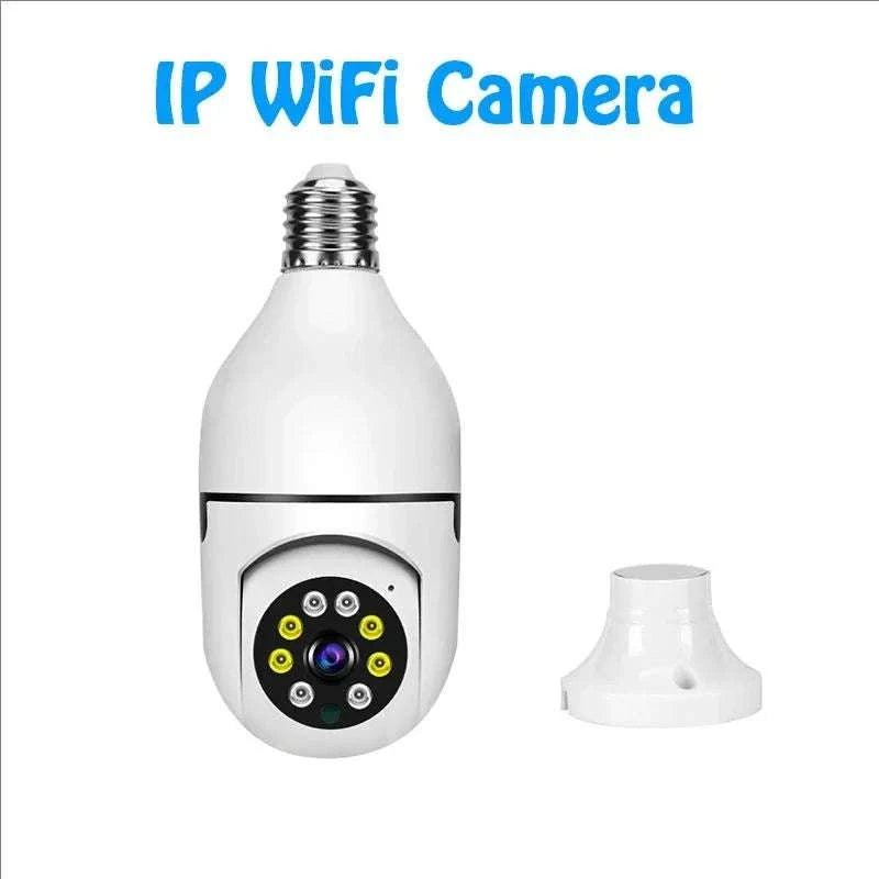 4G WiFi E27 Bulb Camera 2MP with AI Tracking-White / No plug / China Mainland