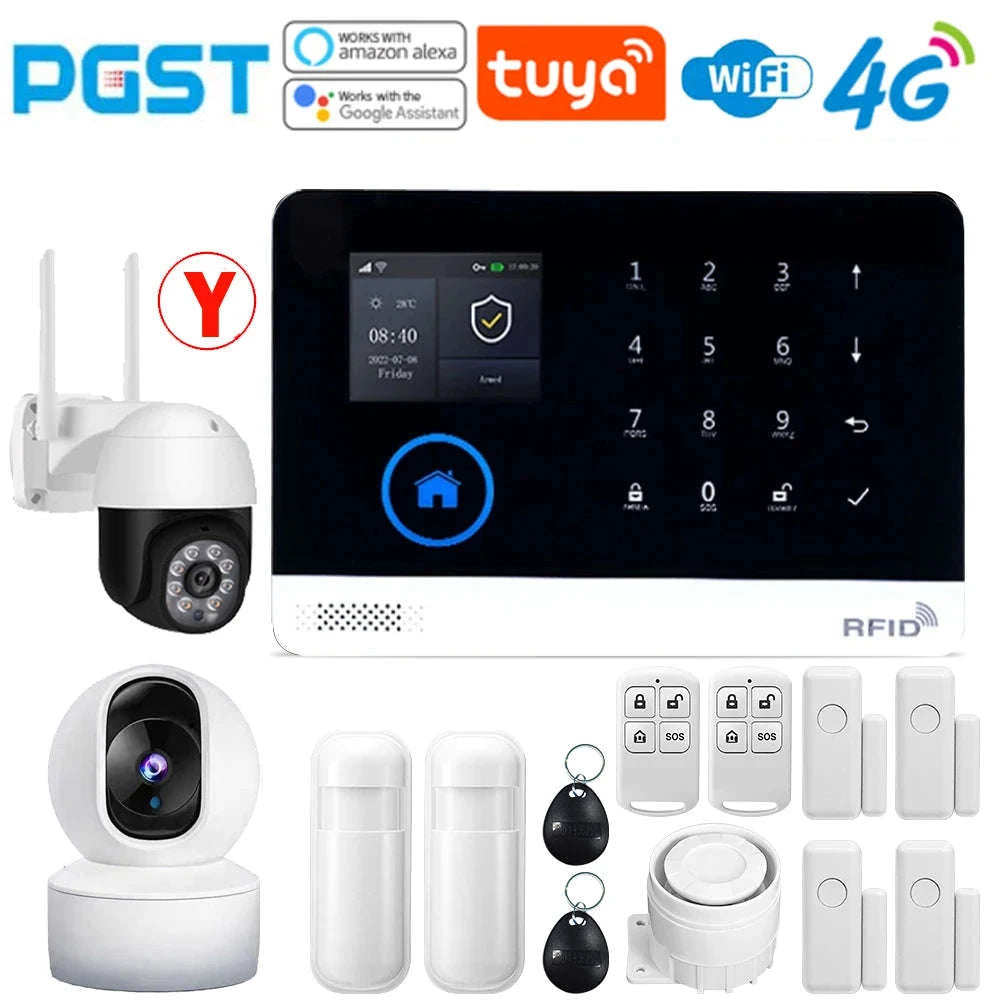 4G WiFi Smart Home Alarm System-PG103-4G-E / US Plug / CHINA