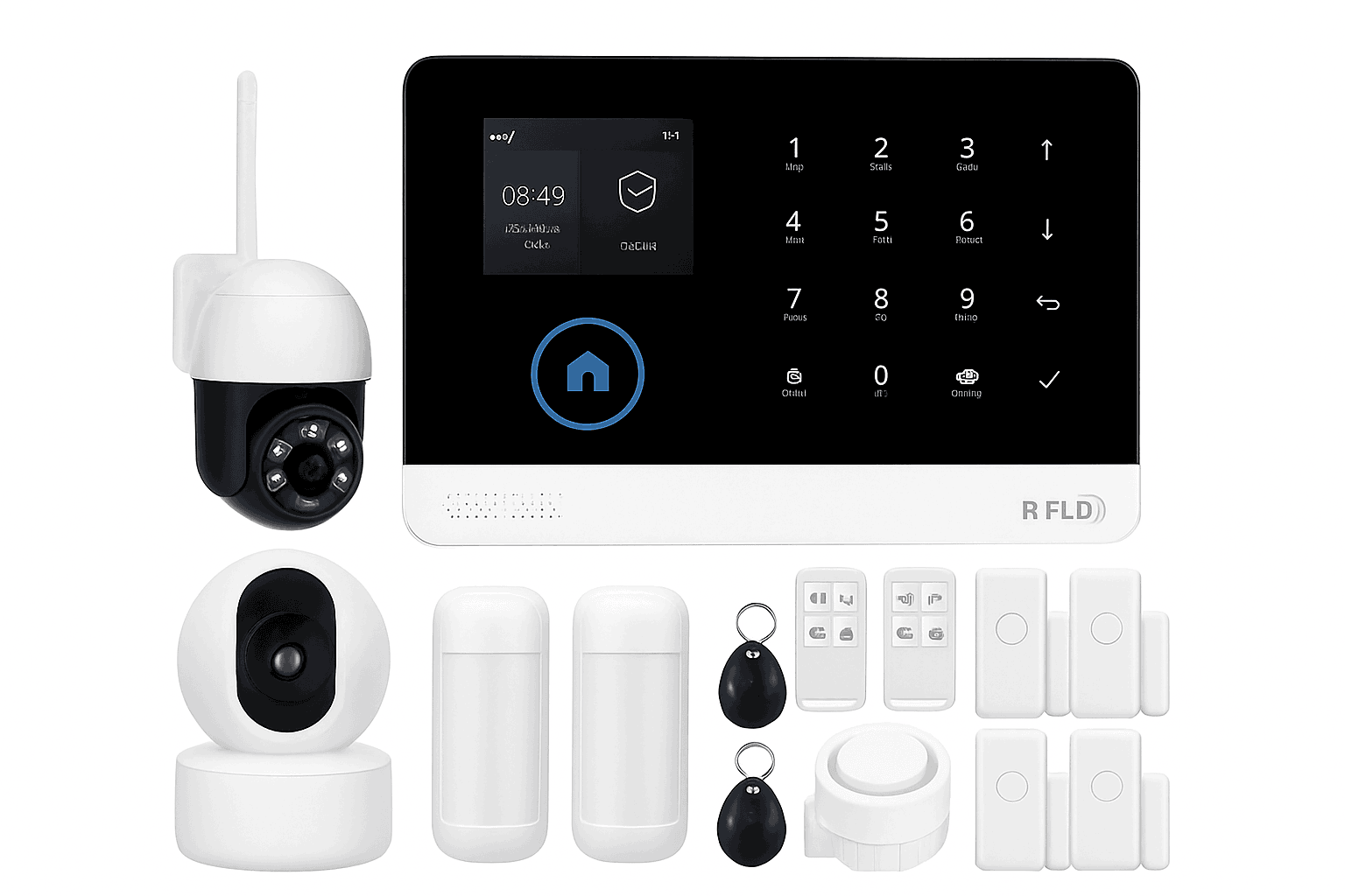 4G WiFi Smart Home Alarm System with App Control-PG103-4G-E / US Plug / CHINA
