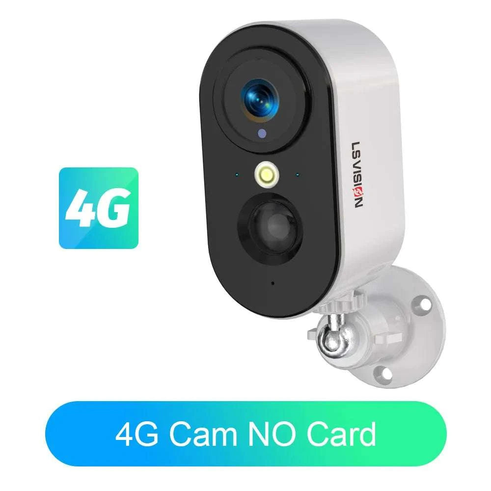 4G Wireless PTZ Security Camera 4MP Outdoor Battery CCTV-4G Cam Add 64G / China Mainland