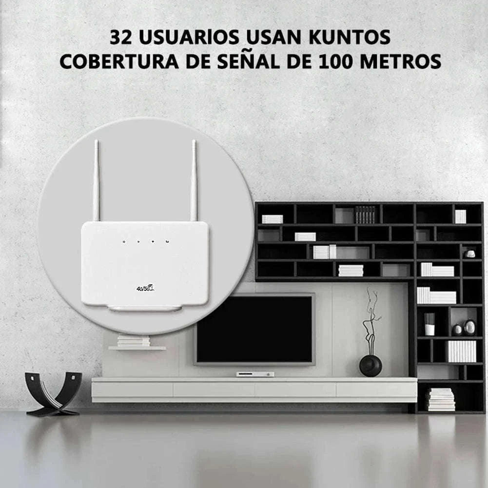 4G Wireless Router with SIM Card Slot for Home and Travel-Default Title