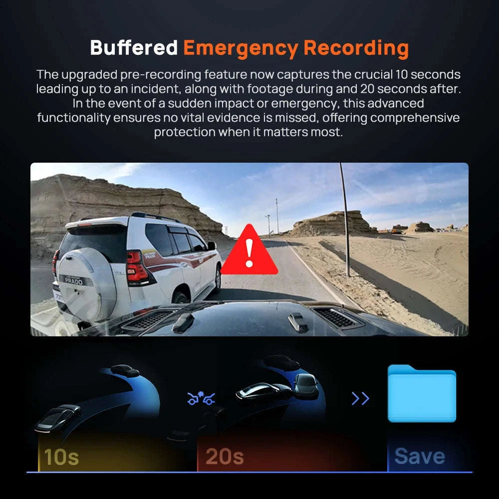 4K 360° Rotating Dash Cam with GPS, ADAS, 4G LTE & Supercapacitor-X800 Front Cam / United Arab Emirates / 64GB TF Card