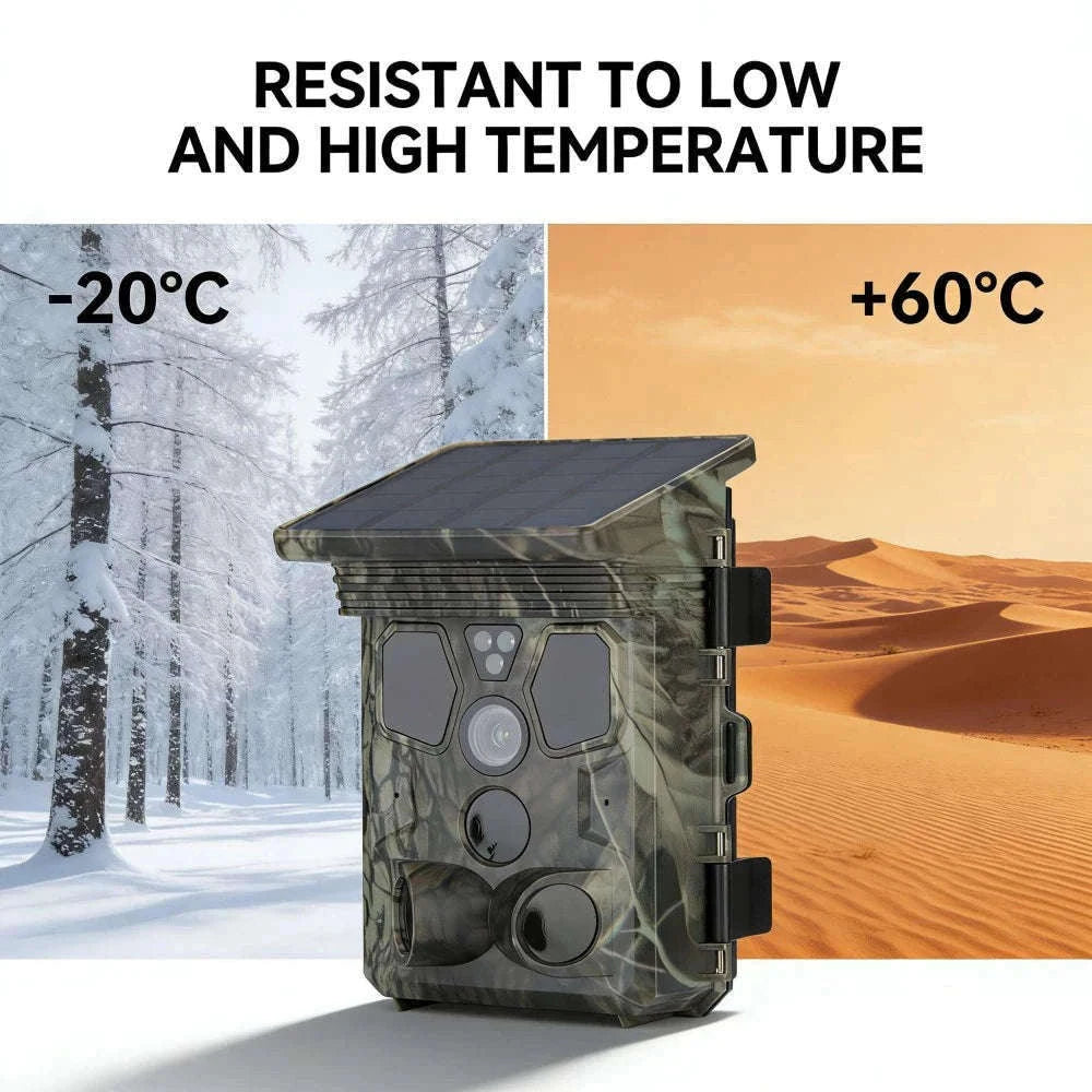 4K 50MP WiFi Trail Camera with 940NM Night Vision-Default Title