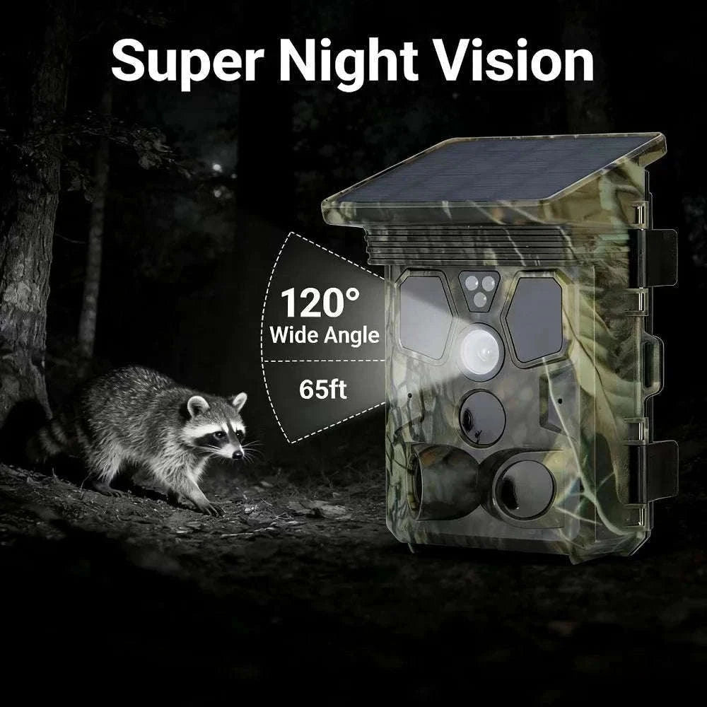 4K 50MP WiFi Trail Camera with 940NM Night Vision-Default Title