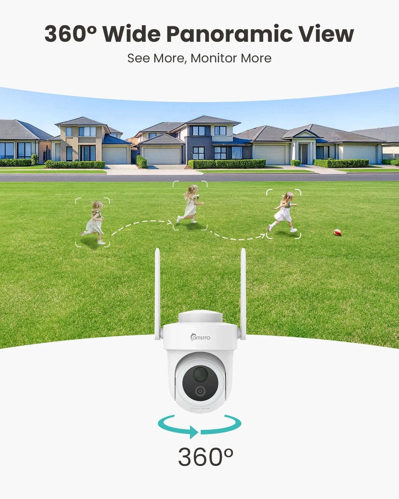 4K 8MP Dual Wi-Fi 360° Security Camera Kit with AI Tracking-United States
