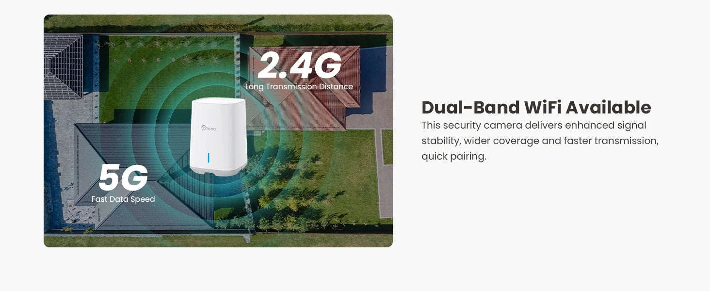 4K 8MP Dual Wi-Fi 360° Security Camera Kit with AI Tracking-United States