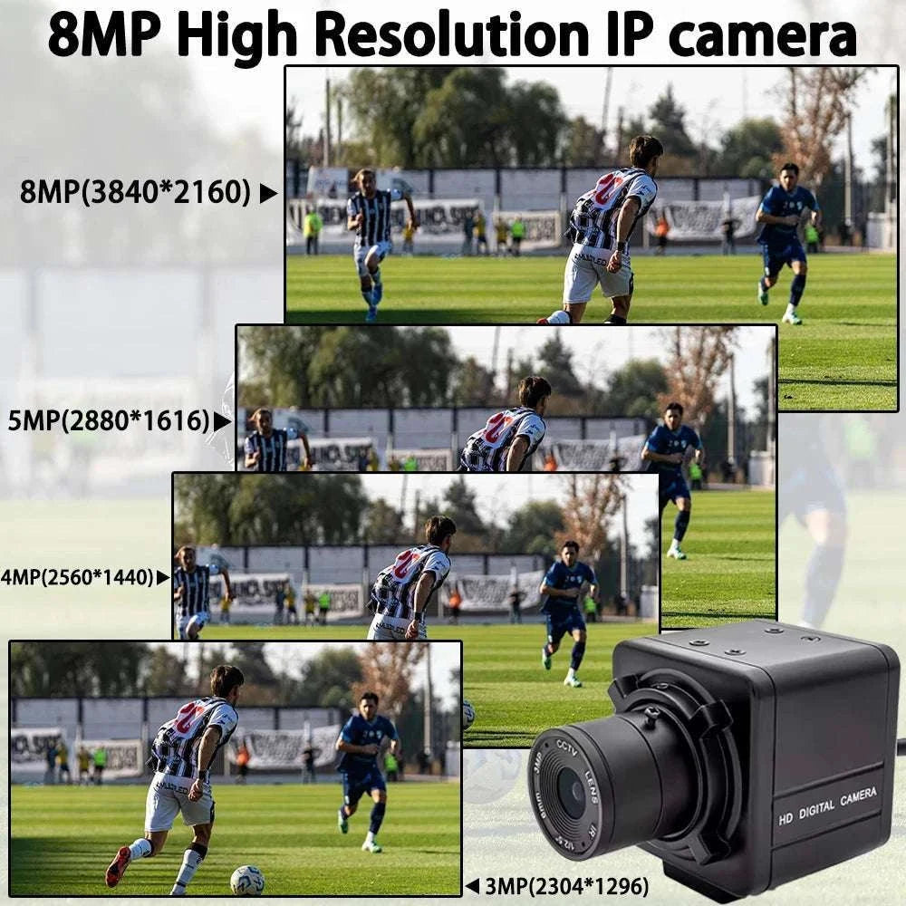 4K 8MP POE IP Camera with Zoom Lens Mini Metal CCTV-BLACK POE / 4MP / POE48V|2.8-12mm(manual)