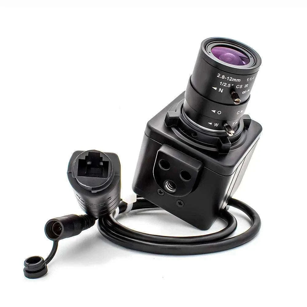 4K 8MP POE IP Camera with Zoom Lens Mini Metal CCTV-BLACK POE / 4MP / POE48V|2.8-12mm(manual)
