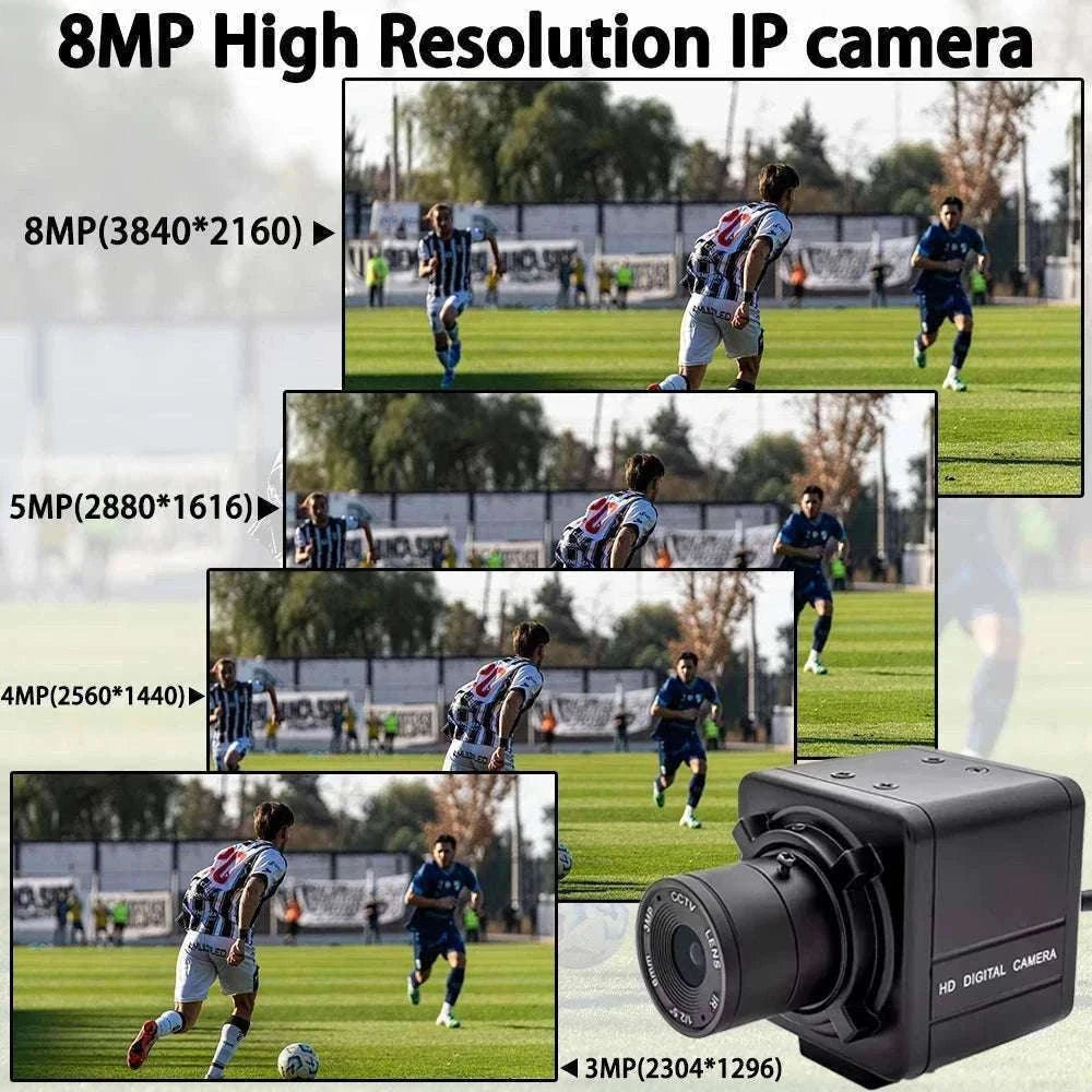 4K 8MP POE IP Camera with Zoom Lens Mini Metal CCTV-BLACK POE / 4MP / POE48V|2.8-12mm(manual)