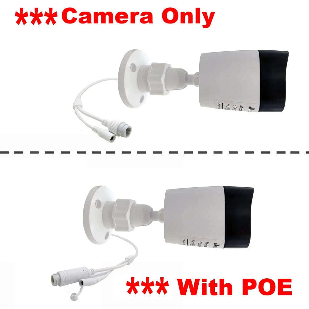 4K 8MP PoE Security Camera Outdoor IP66 Night Vision CCTV-5MP Camera DC 12V / 12mm