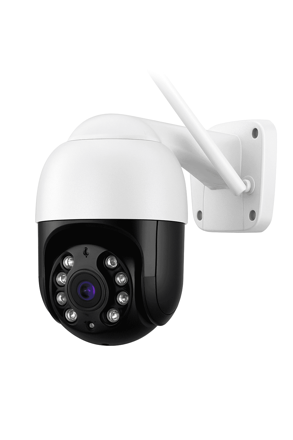 4K 8MP PTZ WiFi IP Camera Outdoor 4X Digital Zoom AI Human Detection-8mp EU Plug with 64g / 4mm