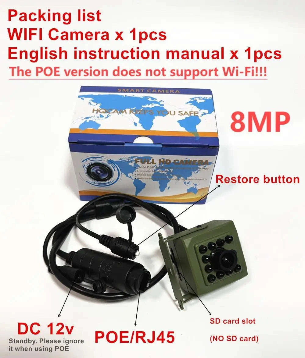 4K 8MP WiFi Bird Box Wildlife Camera with icsee App-8MP WIFI IMX415