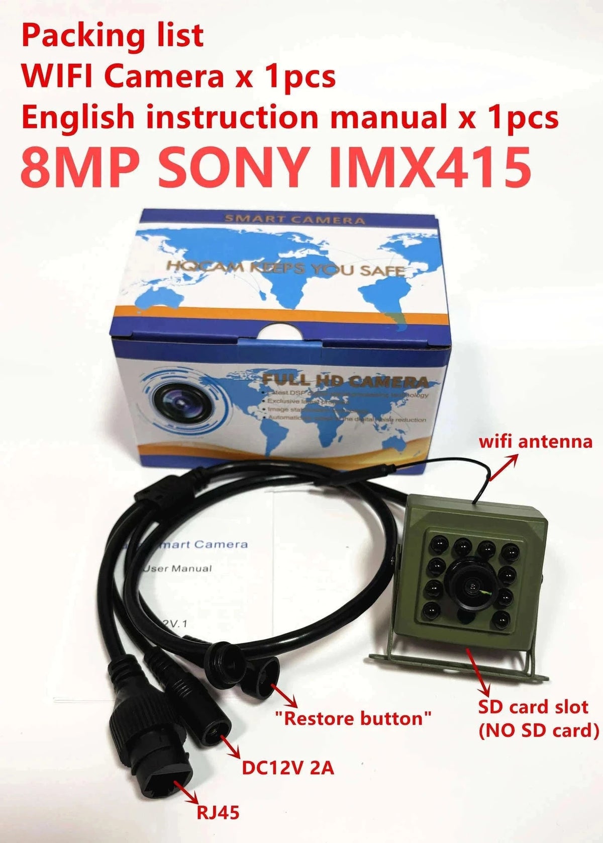 4K 8MP WiFi Bird Box Wildlife Camera with icsee App-8MP WIFI IMX415