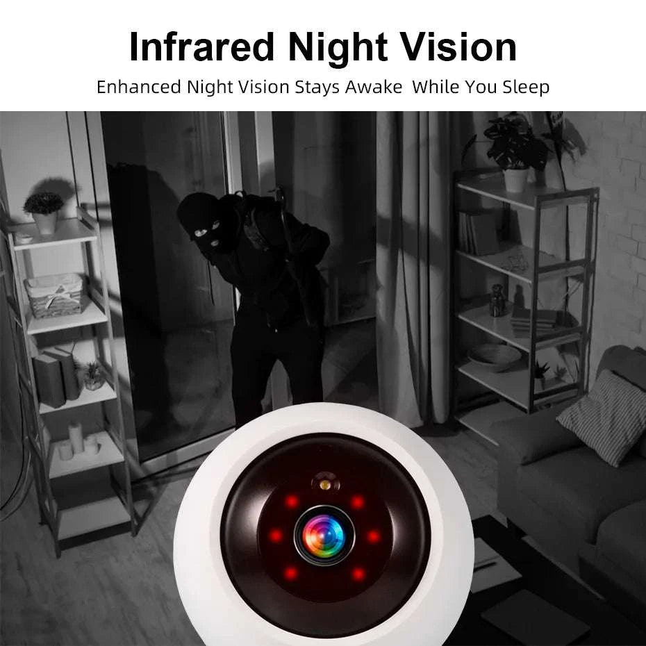 4K 8MP WiFi Indoor Security Camera with Auto Tracking & App Control-5MP camera / UK Plug / China Mainland