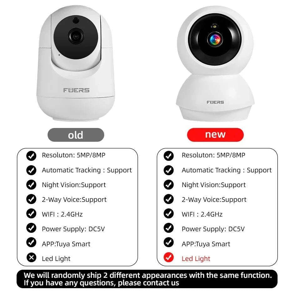 4K 8MP WiFi Indoor Security Camera with Auto Tracking & App Control-5MP camera / UK Plug / China Mainland