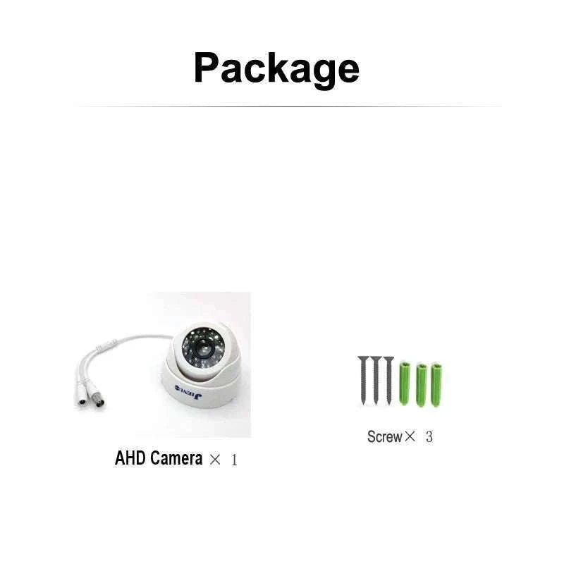 4K AHD Dome CCTV Camera with Night Vision and 25m IR Range-TV connection / NTSC / 12mm