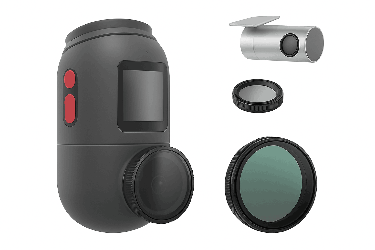 4K Dash Cam CPL Filter for Rear Camera-Front Rear Sticker