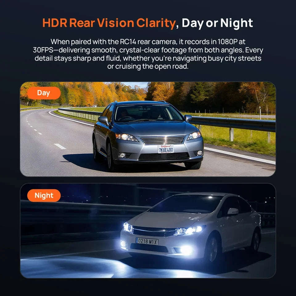 4K Dash Cam with 128GB Storage, GPS, ADAS & 24H Parking Guard-M800 Front / Poland / eMMC Built-in 128GB