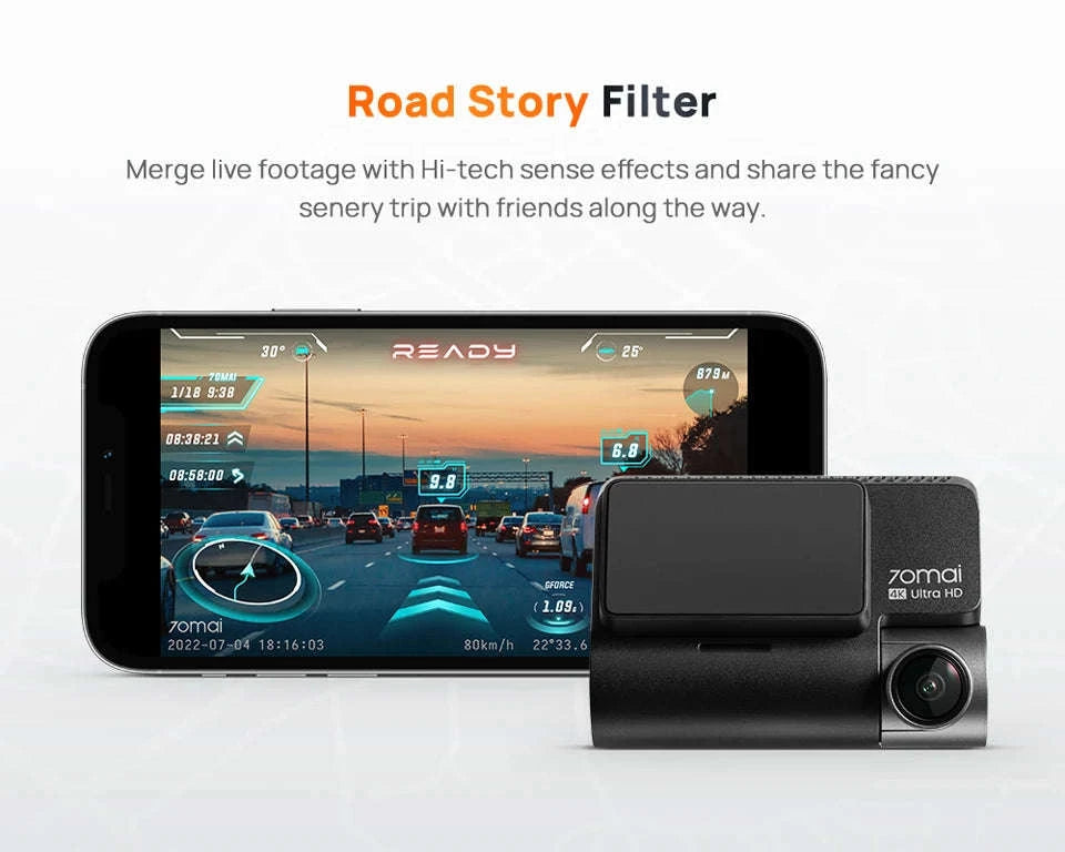 4K Dash Cam with GPS, ADAS, 24H Parking Surveillance and 4G LTE Support-2-Channel n UP04 / Saudi Arabia / No TF Card