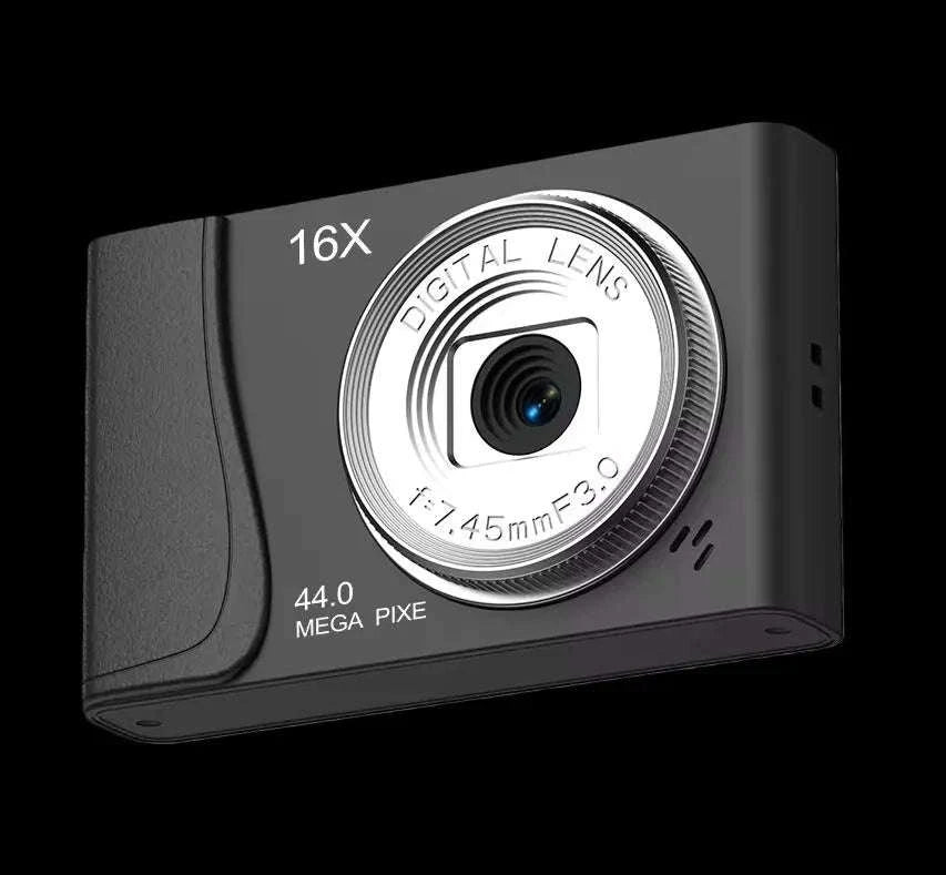 4K Digital Camera 16x Zoom Compact Camcorder-Black