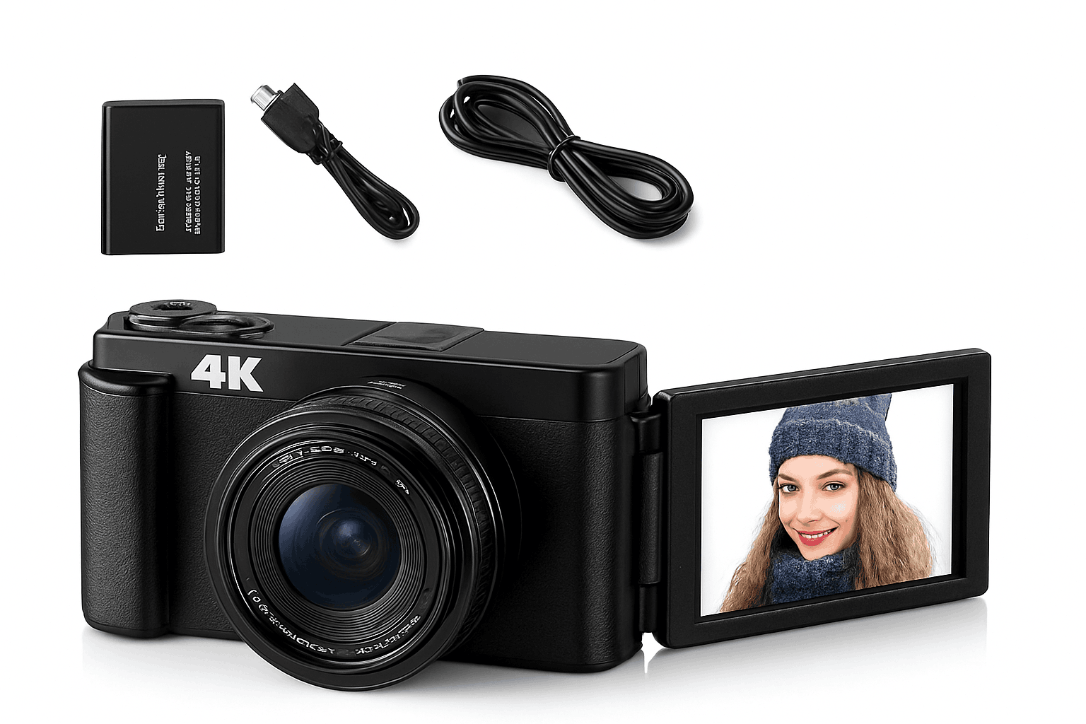 4K Digital Camera for Vlogging & Photography-Default Title