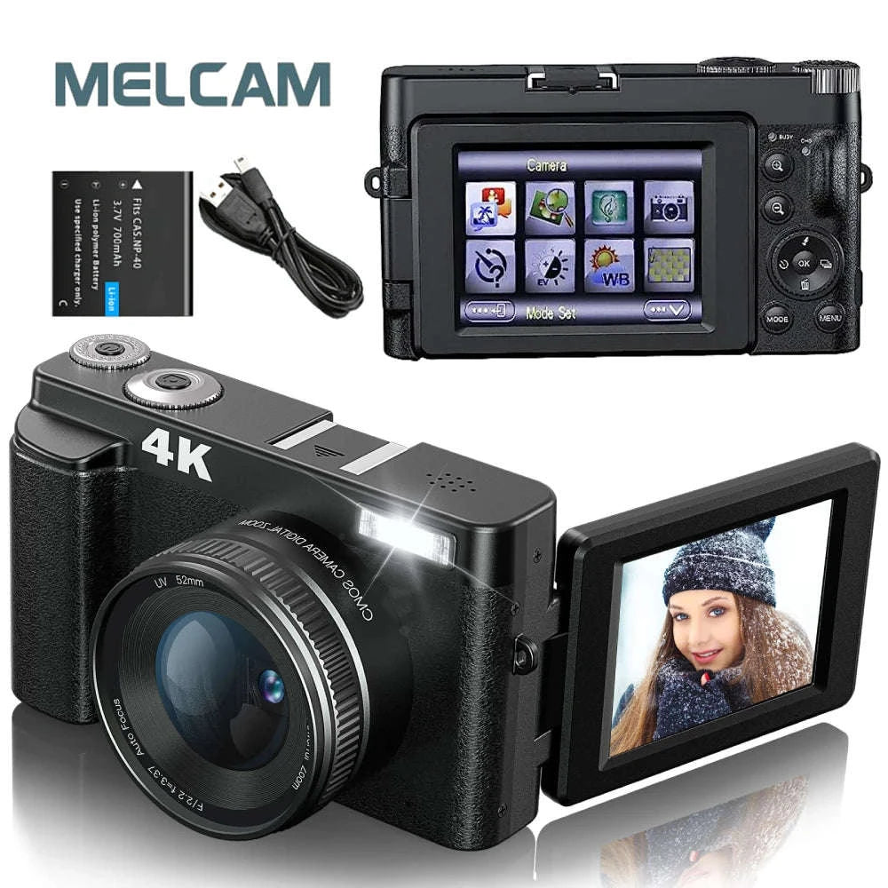 4K Digital Camera for Vlogging & Photography-Default Title