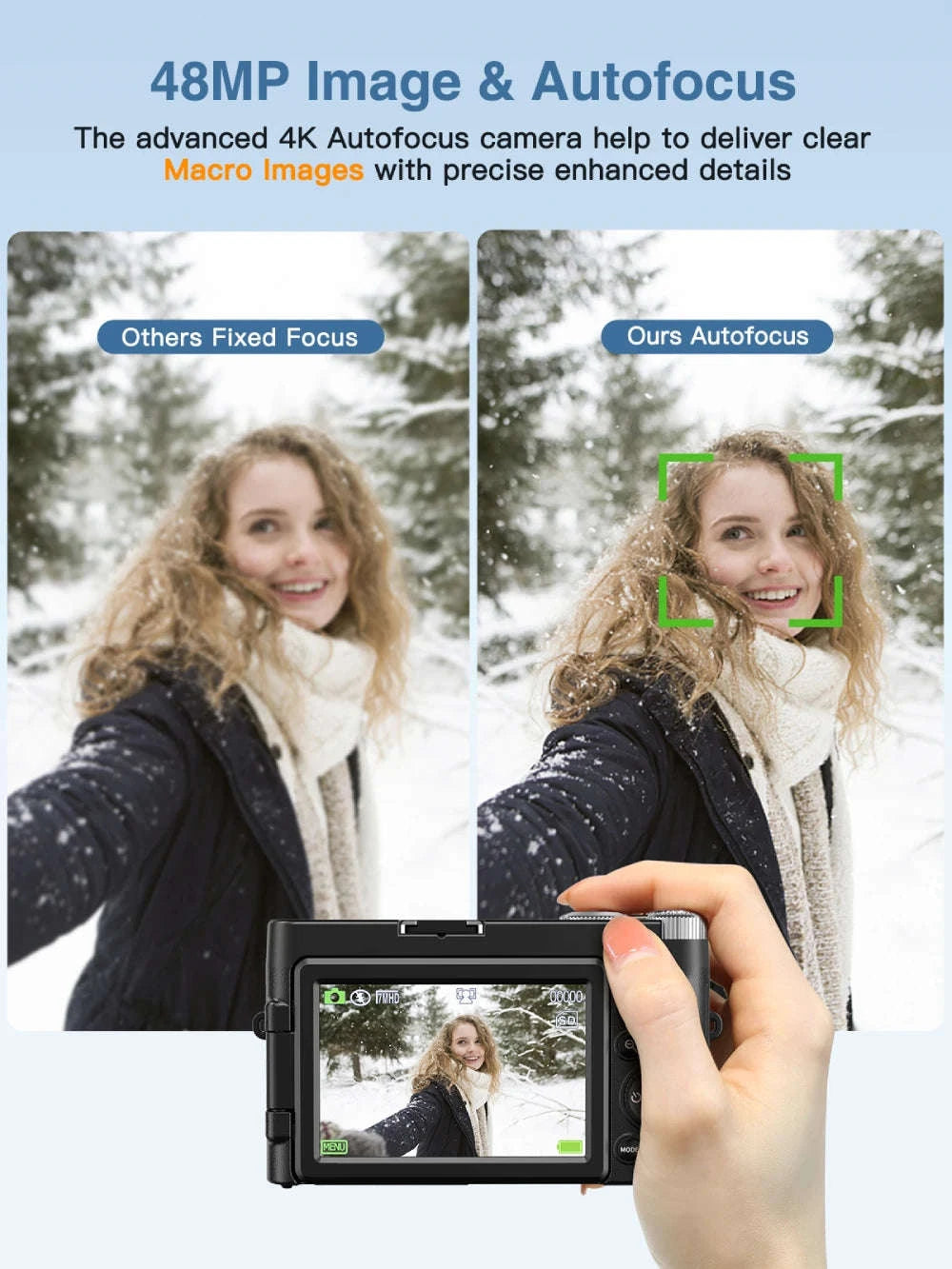 4K Digital Camera for Vlogging & Photography-Default Title